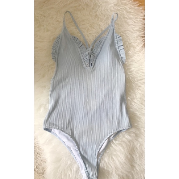 Other - Ribbed One Piece Swimsuit Size Medium